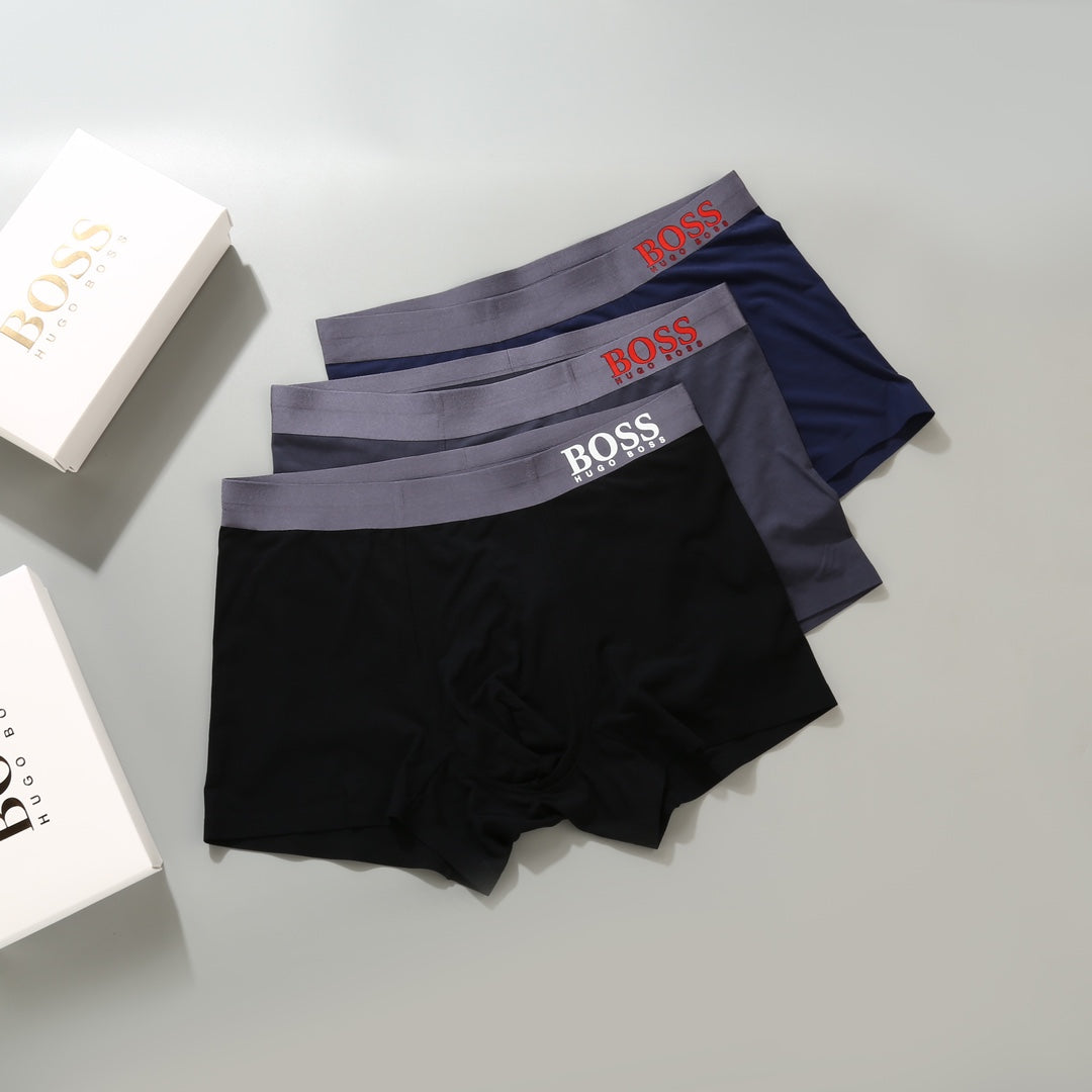 Hugo Boss Modal Men's Boxer Briefs - 3-Piece Box