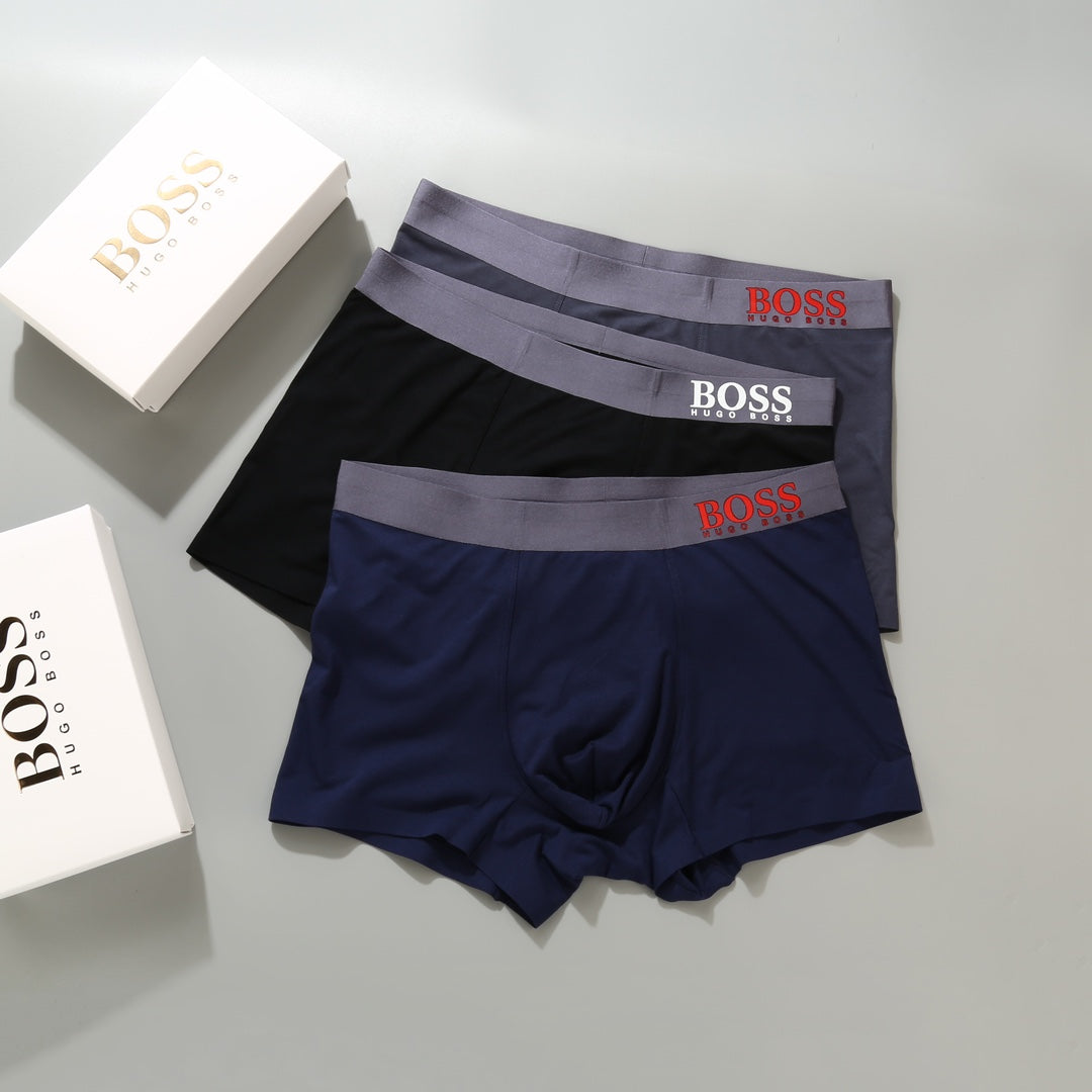 Hugo Boss Modal Men's Boxer Briefs - 3-Piece Box