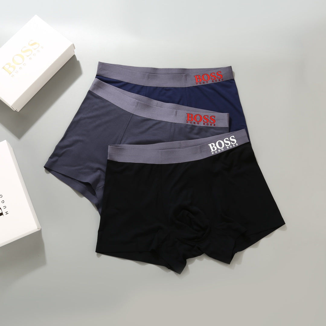 Hugo Boss Modal Men's Boxer Briefs - 3-Piece Box