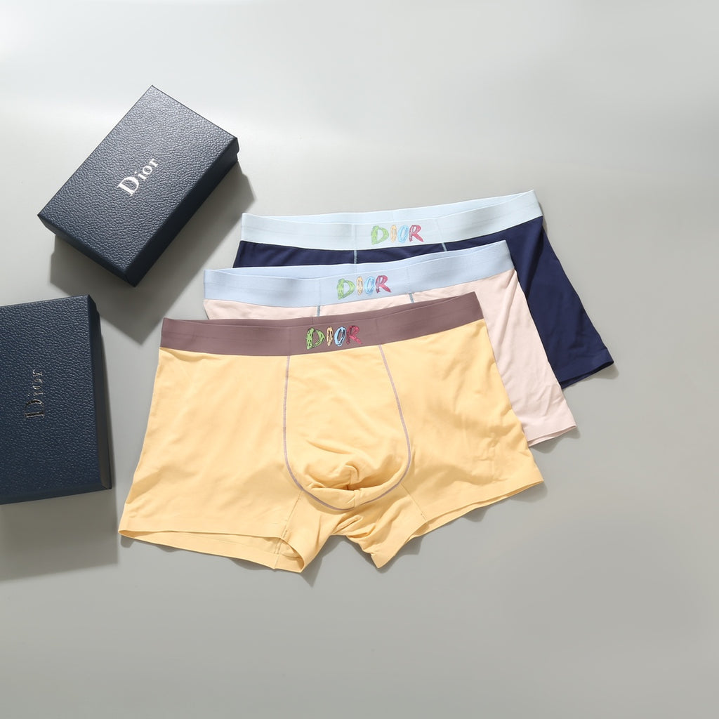 Dior Modal Men's Boxer Briefs - 3-Piece Box