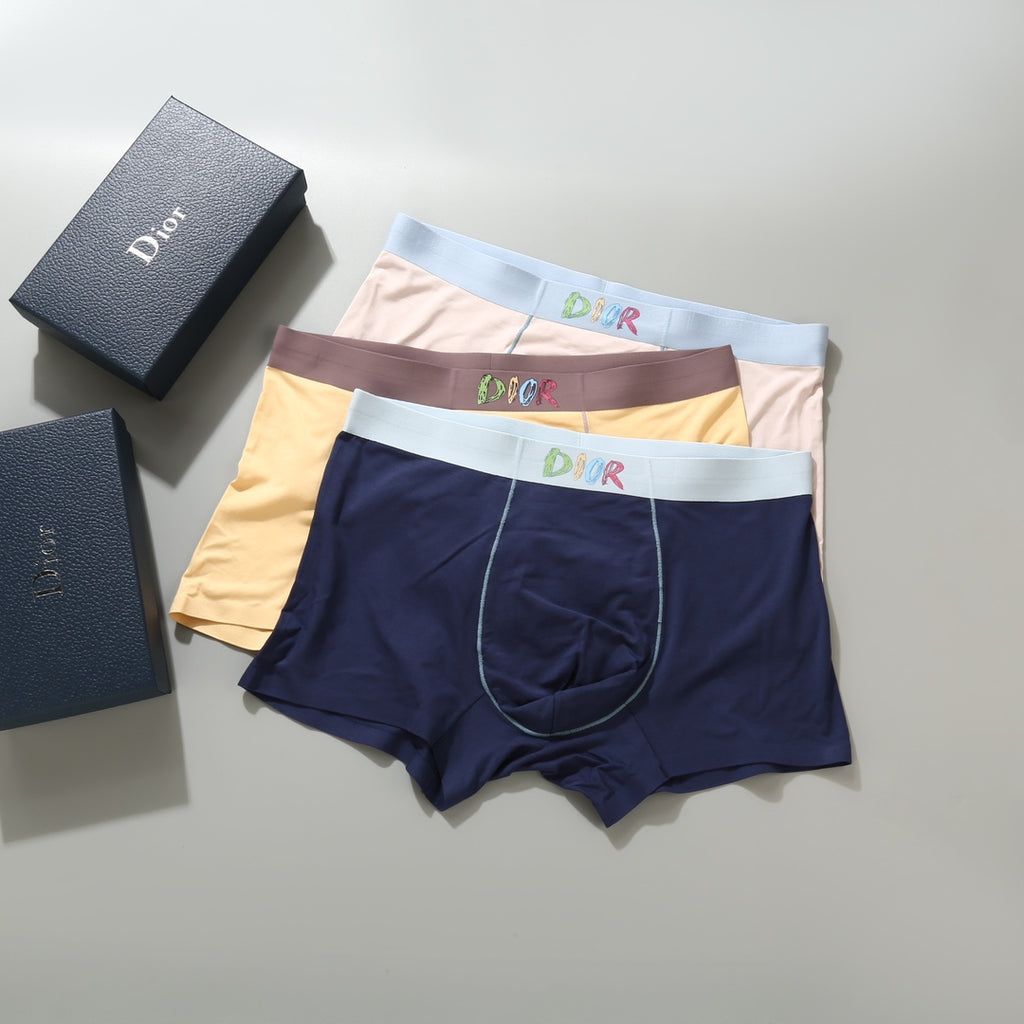 Dior Modal Men's Boxer Briefs - 3-Piece Box