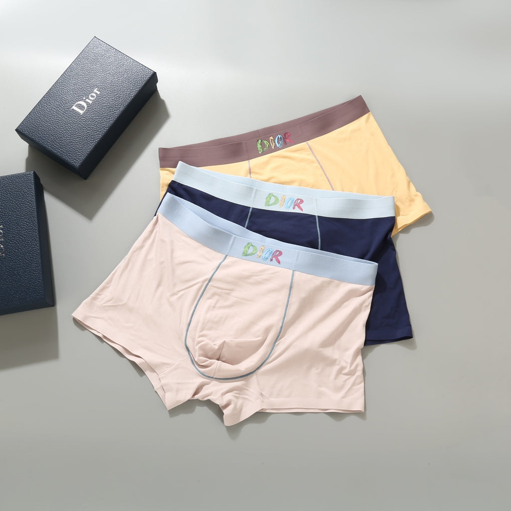 Dior Modal Men's Boxer Briefs - 3-Piece Box