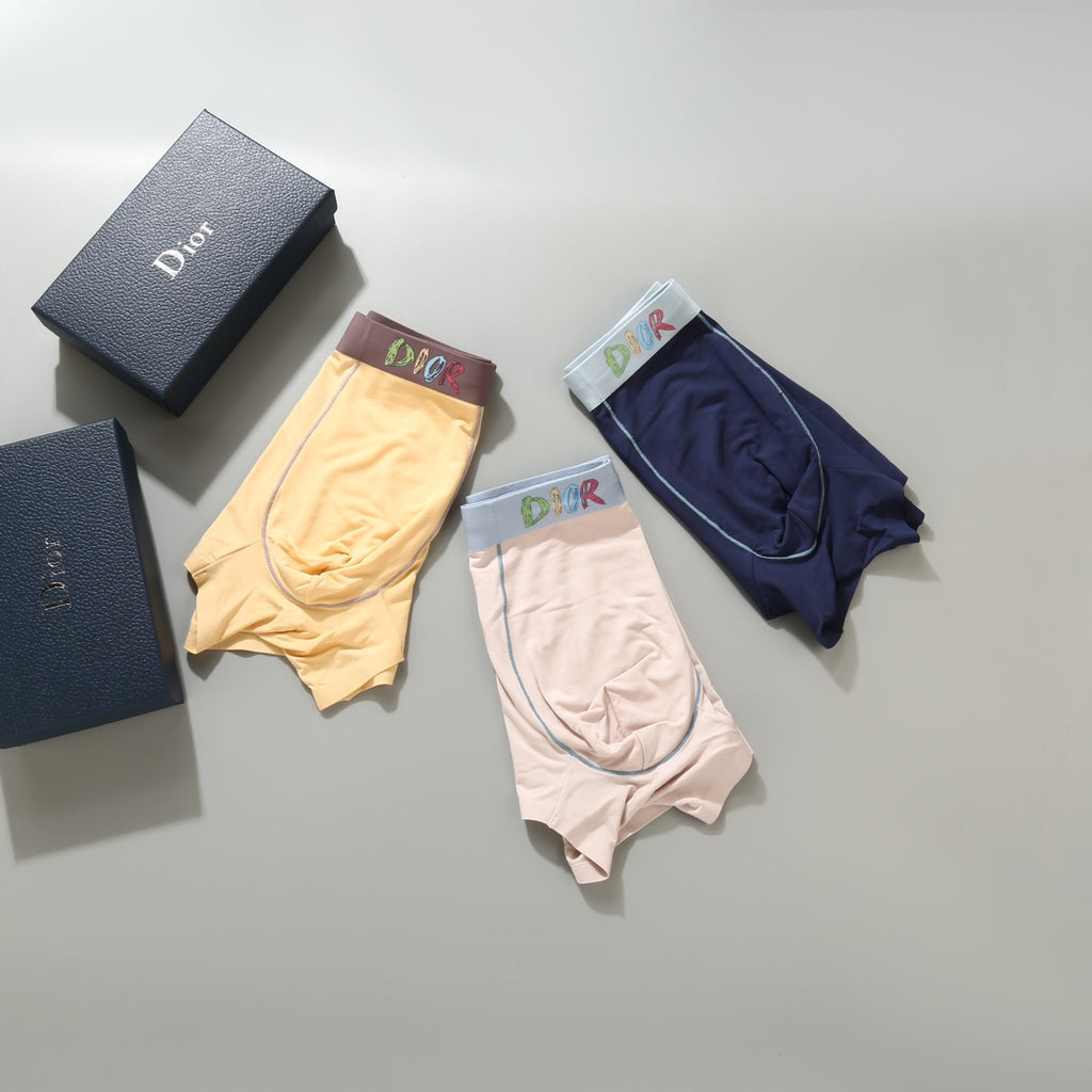 Dior Modal Men's Boxer Briefs - 3-Piece Box