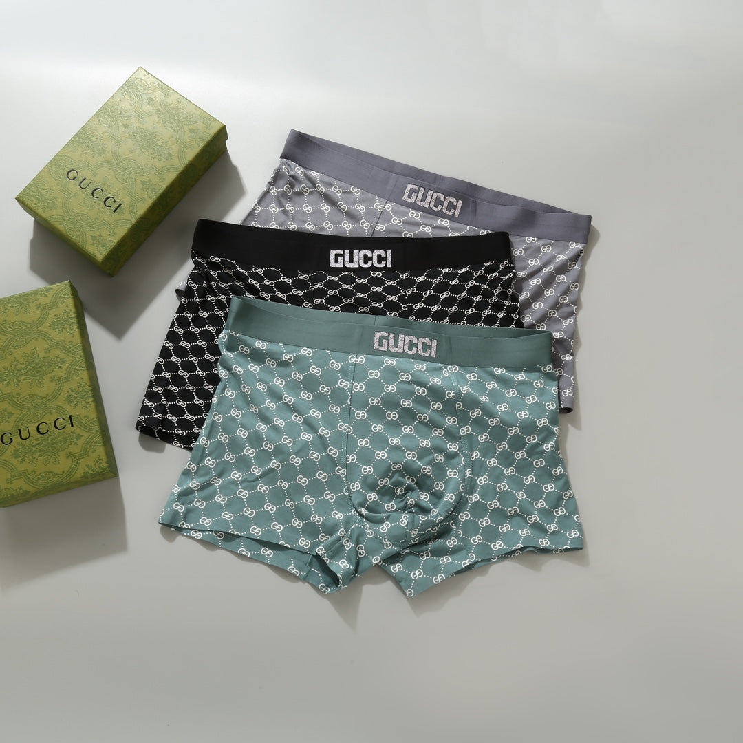 Gucci Modal Men's Boxer Briefs - 3-Piece Box