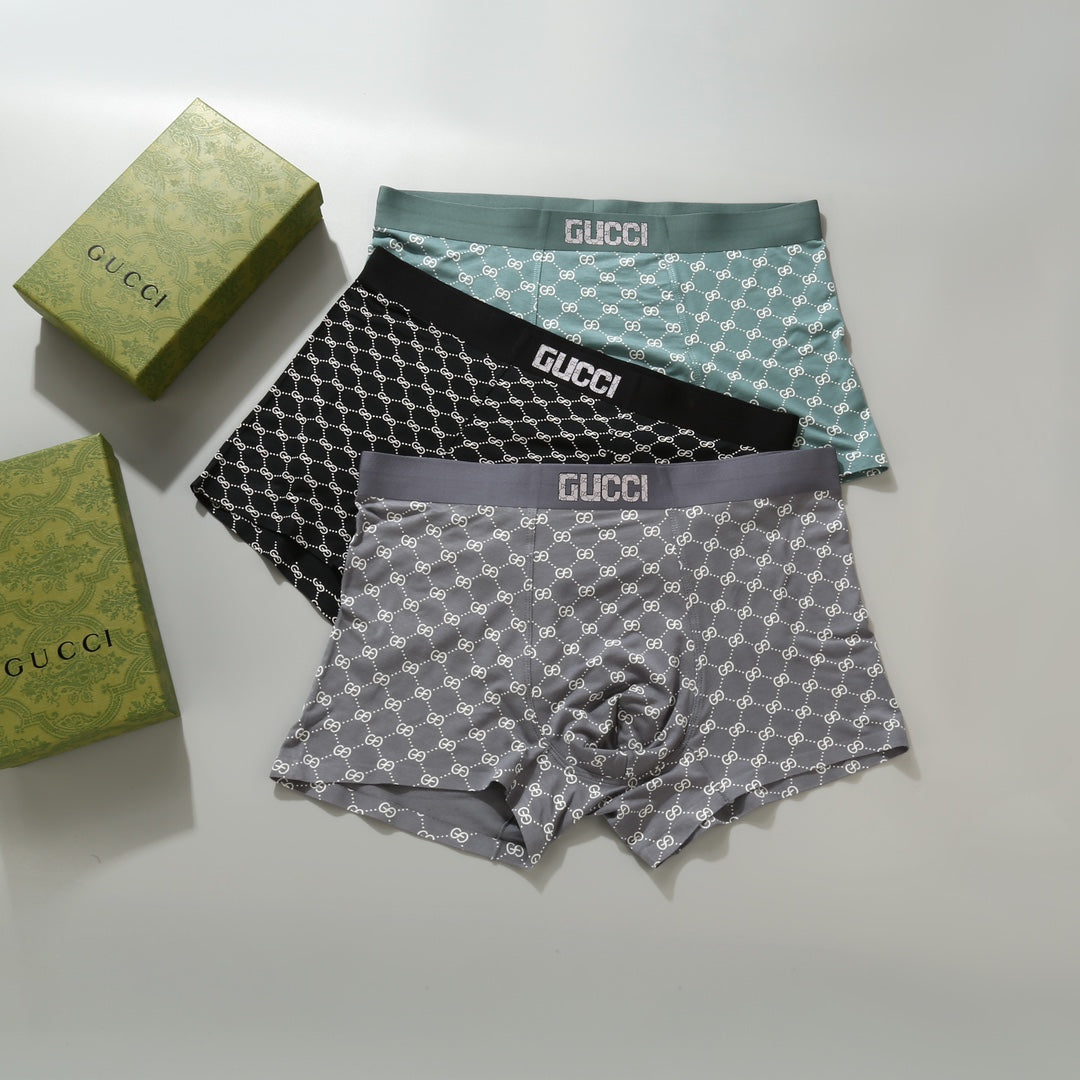 Gucci Modal Men's Boxer Briefs - 3-Piece Box