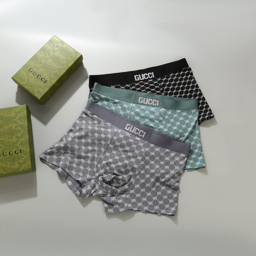 Gucci Modal Men's Boxer Briefs - 3-Piece Box