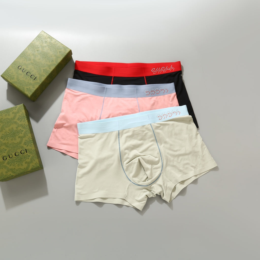 Gucci Modal Men's Boxer Briefs - 3-Piece Box