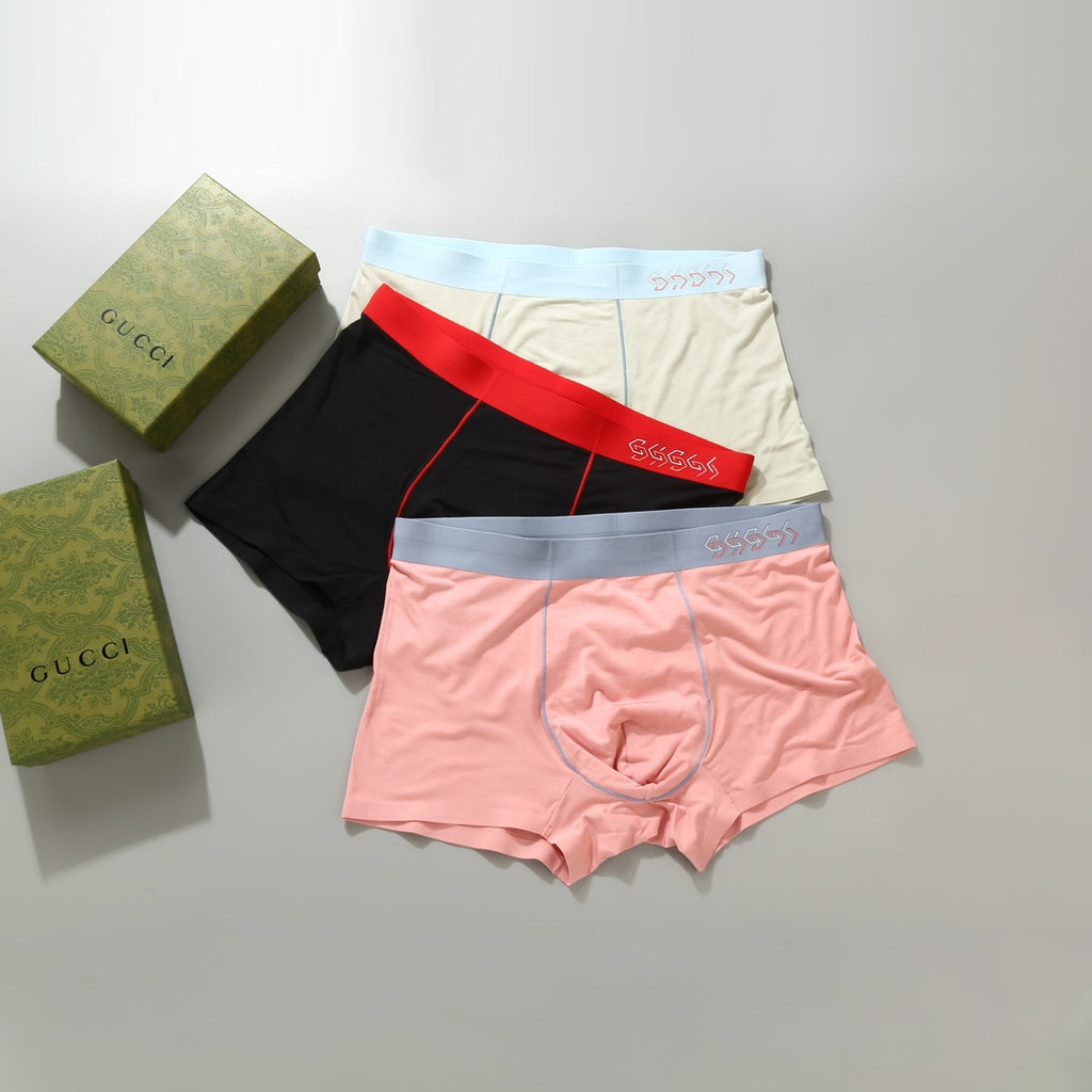 Gucci Modal Men's Boxer Briefs - 3-Piece Box