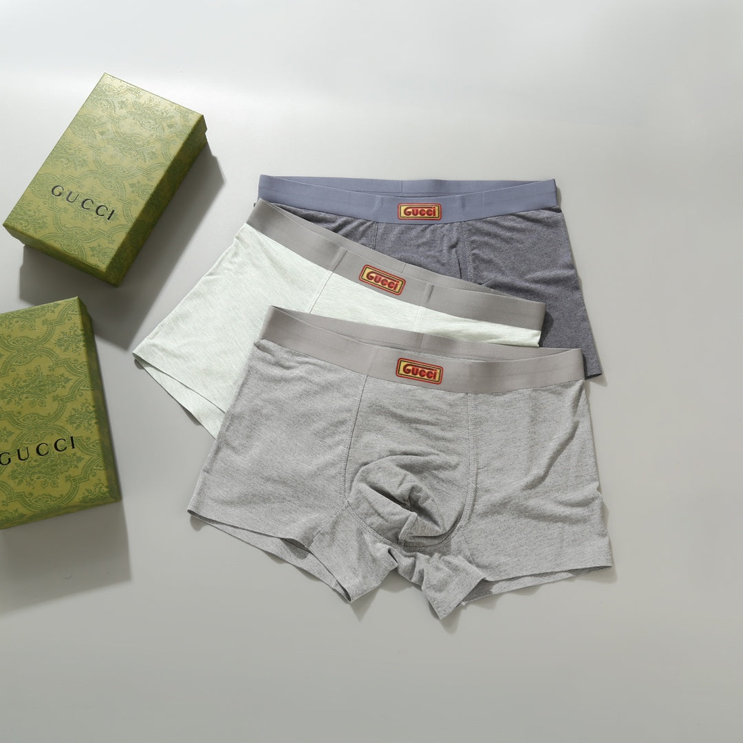 Gucci Nylon Blend Men's Boxer Briefs - 3-Piece Box