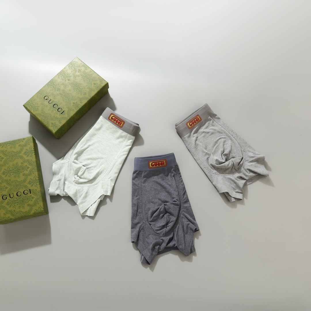 Gucci Nylon Blend Men's Boxer Briefs - 3-Piece Box