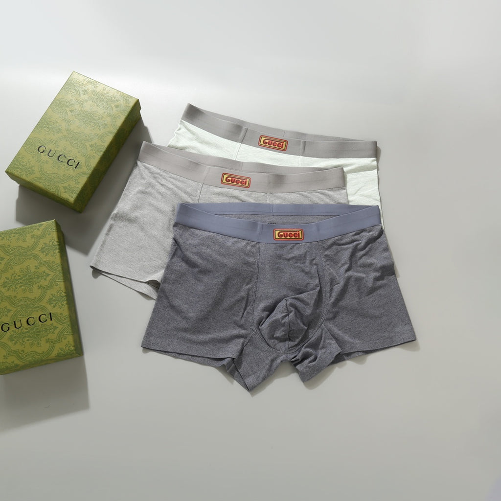 Gucci Nylon Blend Men's Boxer Briefs - 3-Piece Box