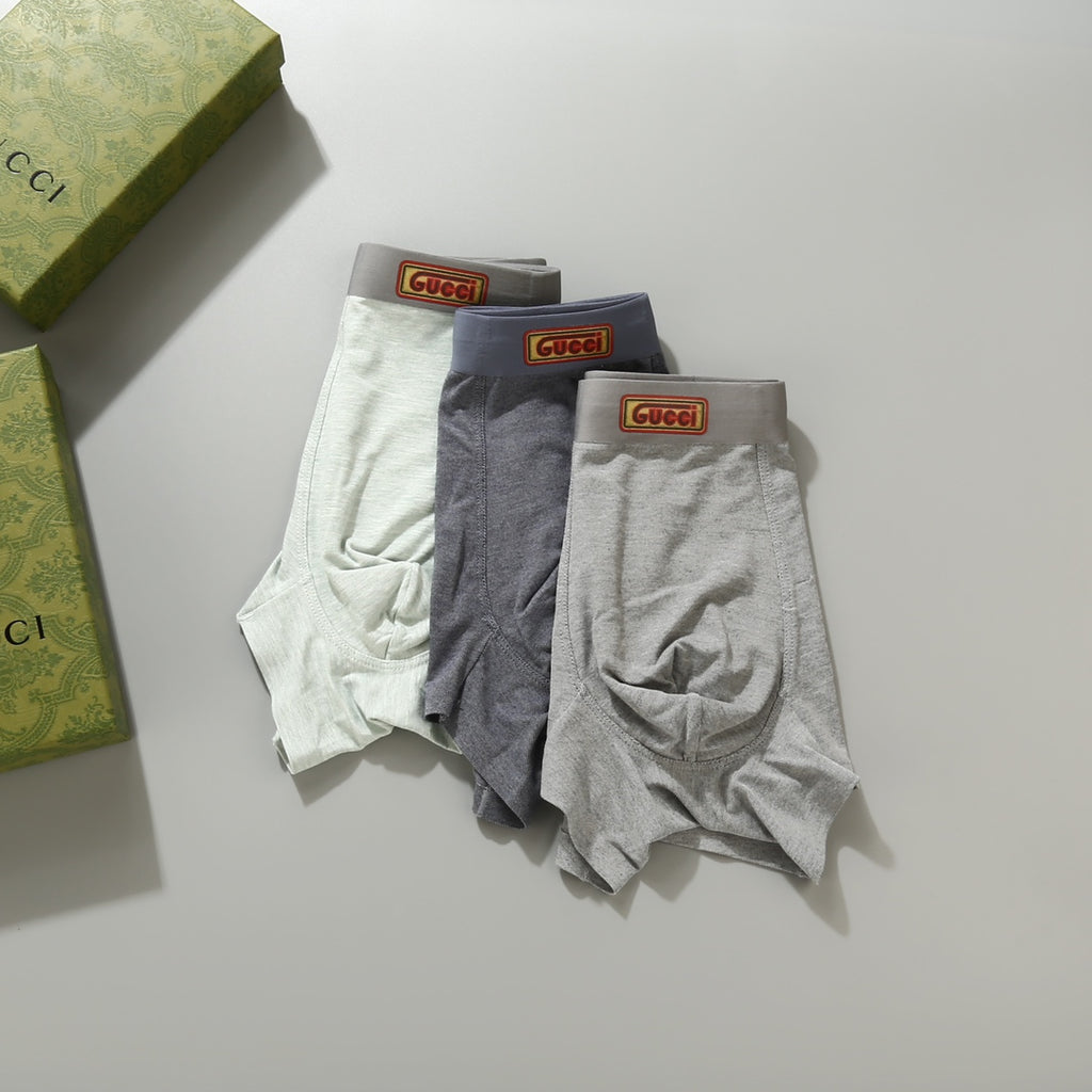 Gucci Nylon Blend Men's Boxer Briefs - 3-Piece Box