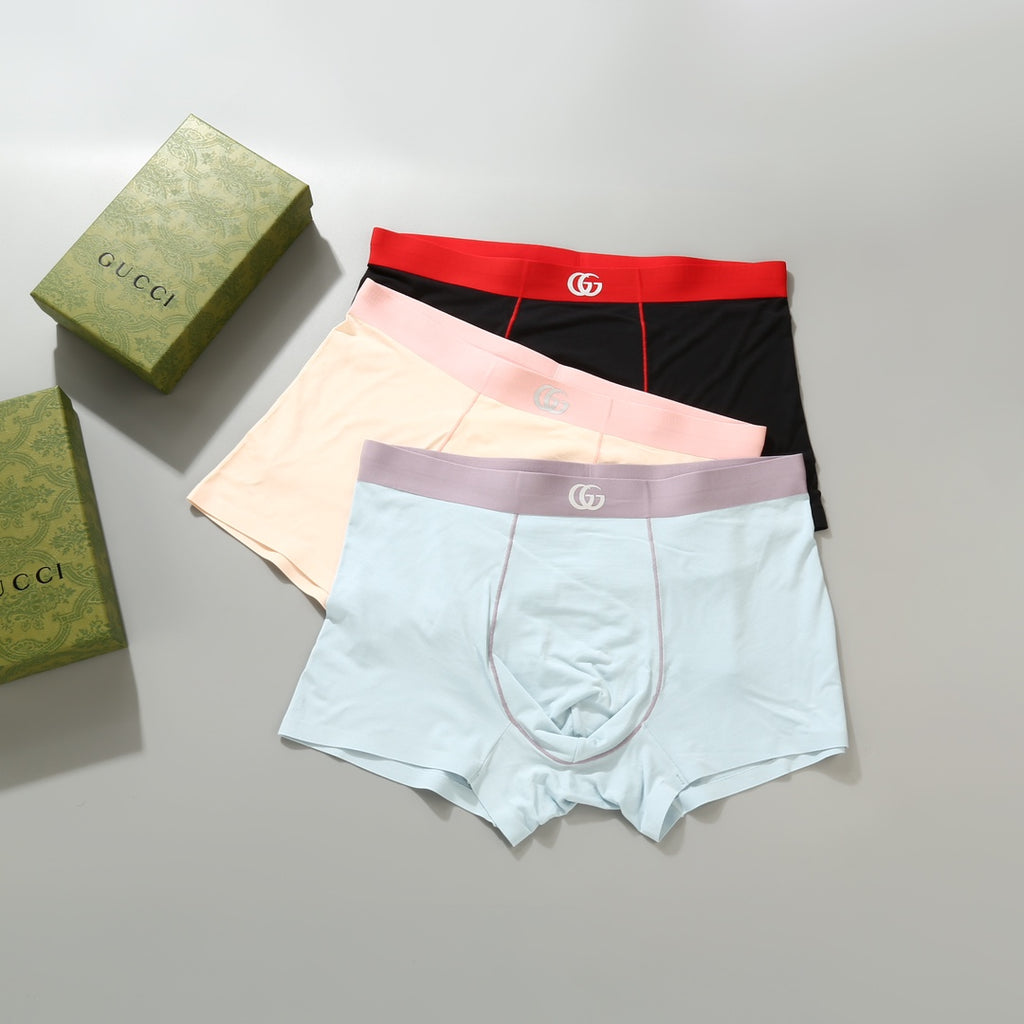Gucci Modal Men's Boxer Briefs - 3-Piece Box