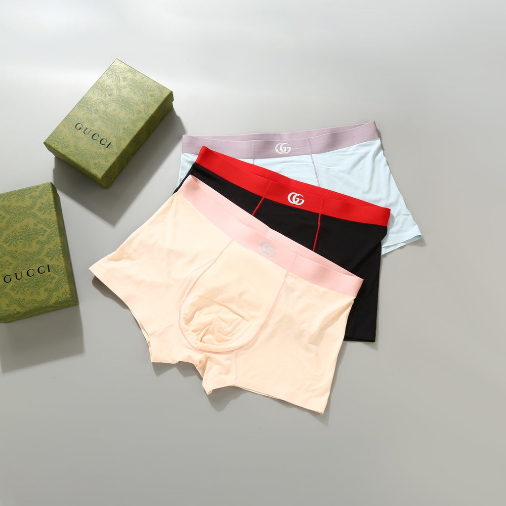 Gucci Modal Men's Boxer Briefs - 3-Piece Box