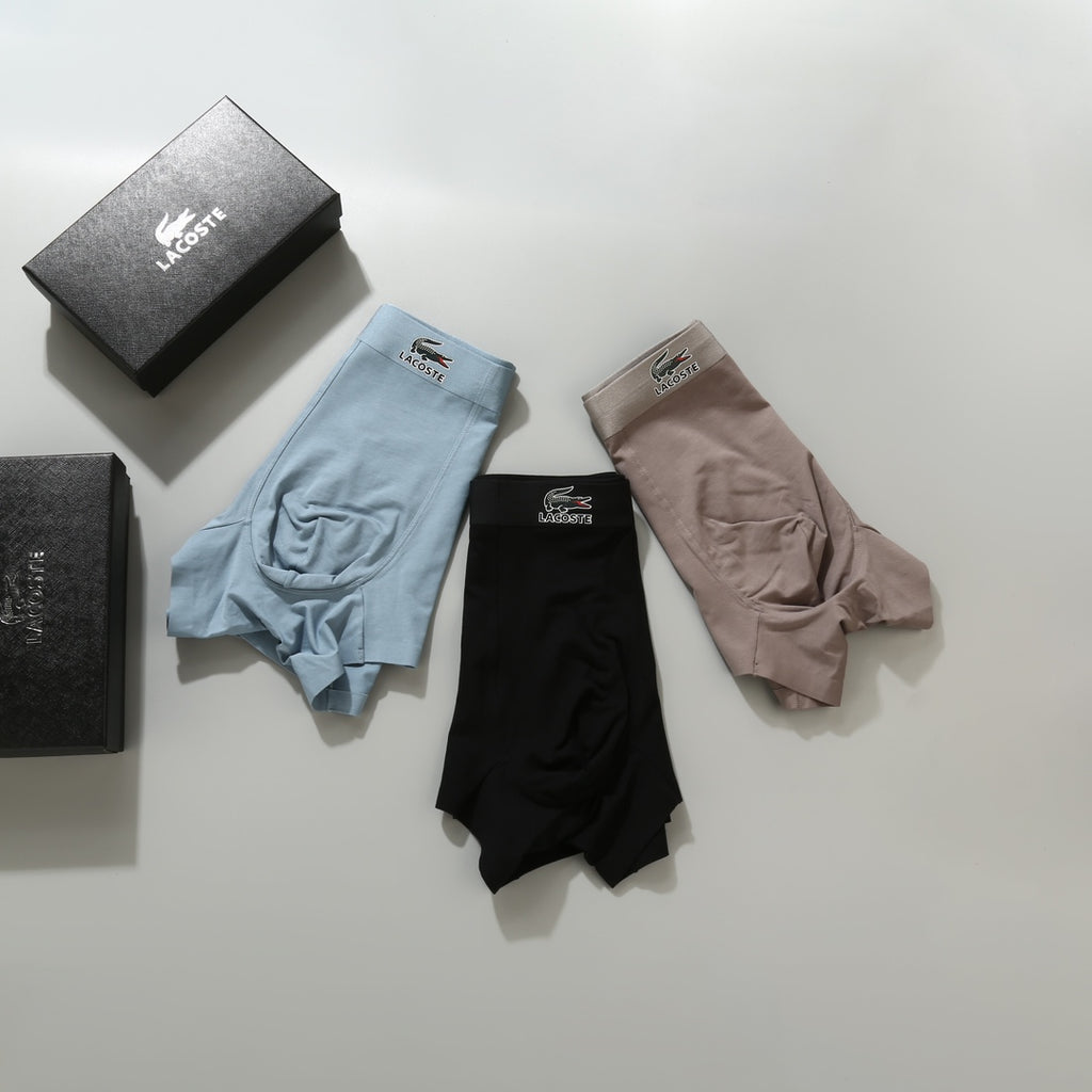 Cotton Men's Boxer Briefs - 3-Piece Box