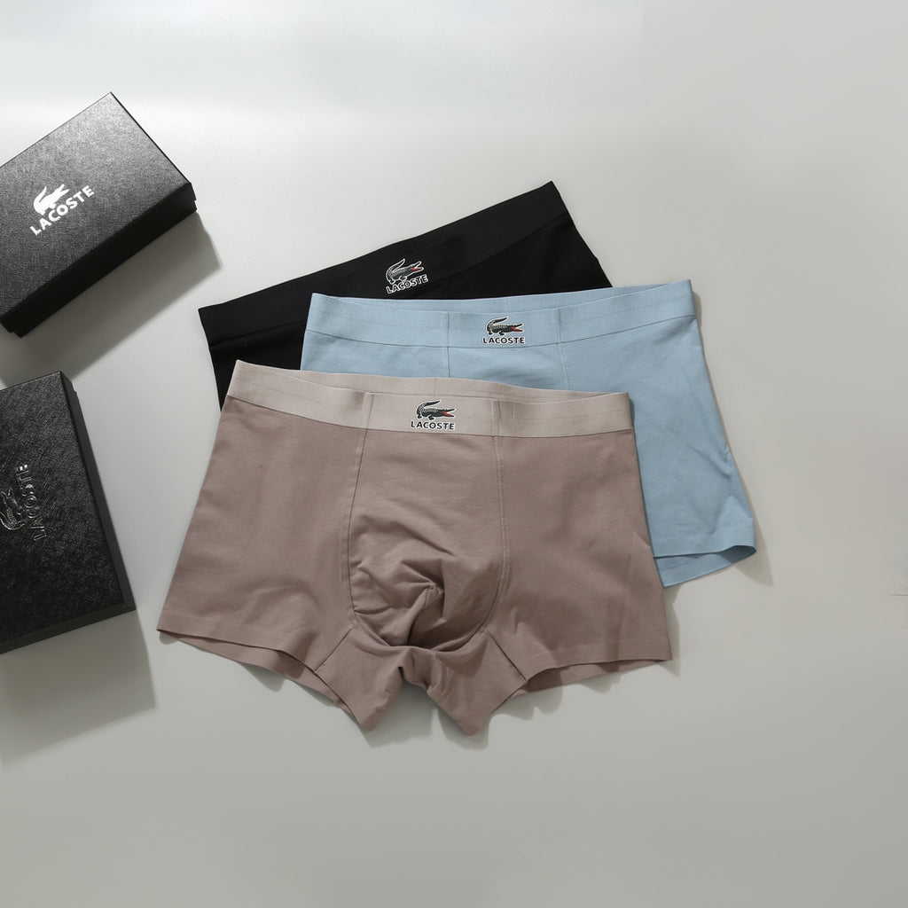 Cotton Men's Boxer Briefs - 3-Piece Box