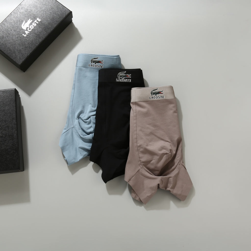 Cotton Men's Boxer Briefs - 3-Piece Box