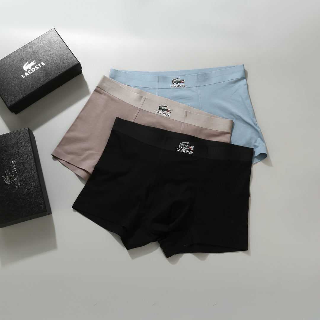 Cotton Men's Boxer Briefs - 3-Piece Box
