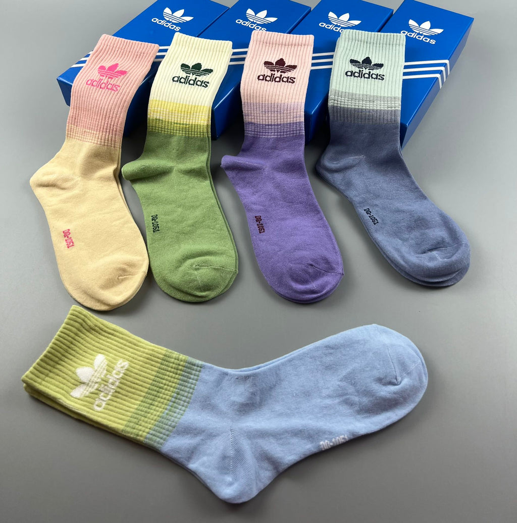Adidas Cotton Short Socks - 5-Pair Pack