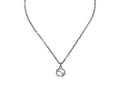 Geometric Emblem Pendant Necklace in Polished Metal-Tone – Design 009 main product view