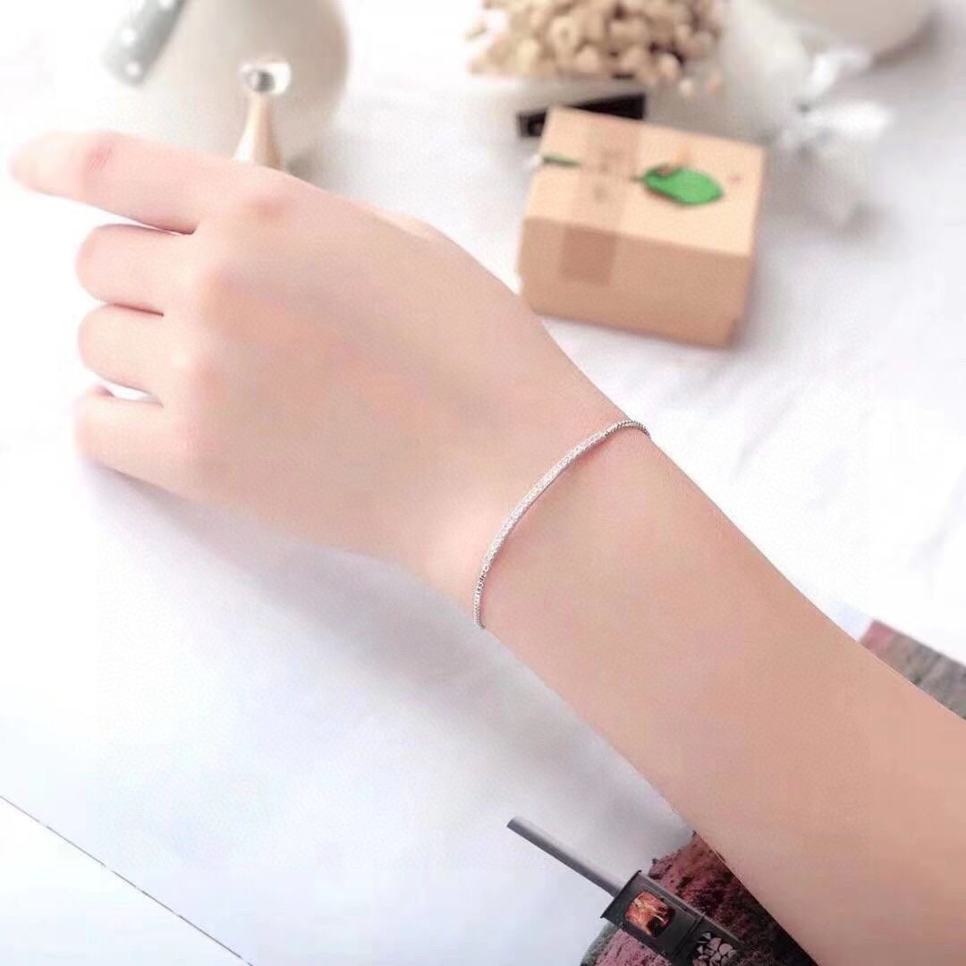 Smile Bracelet in Polished Metal-Tone close-up detail
