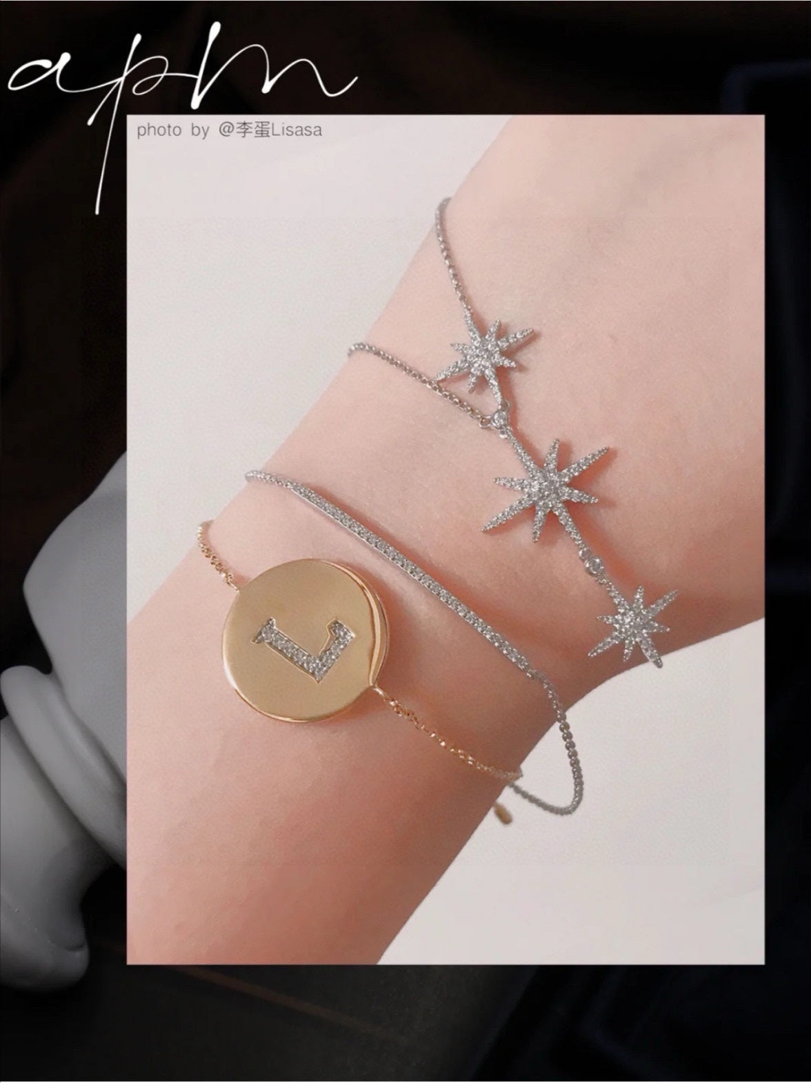 Smile Bracelet in Polished Metal-Tone styled product view