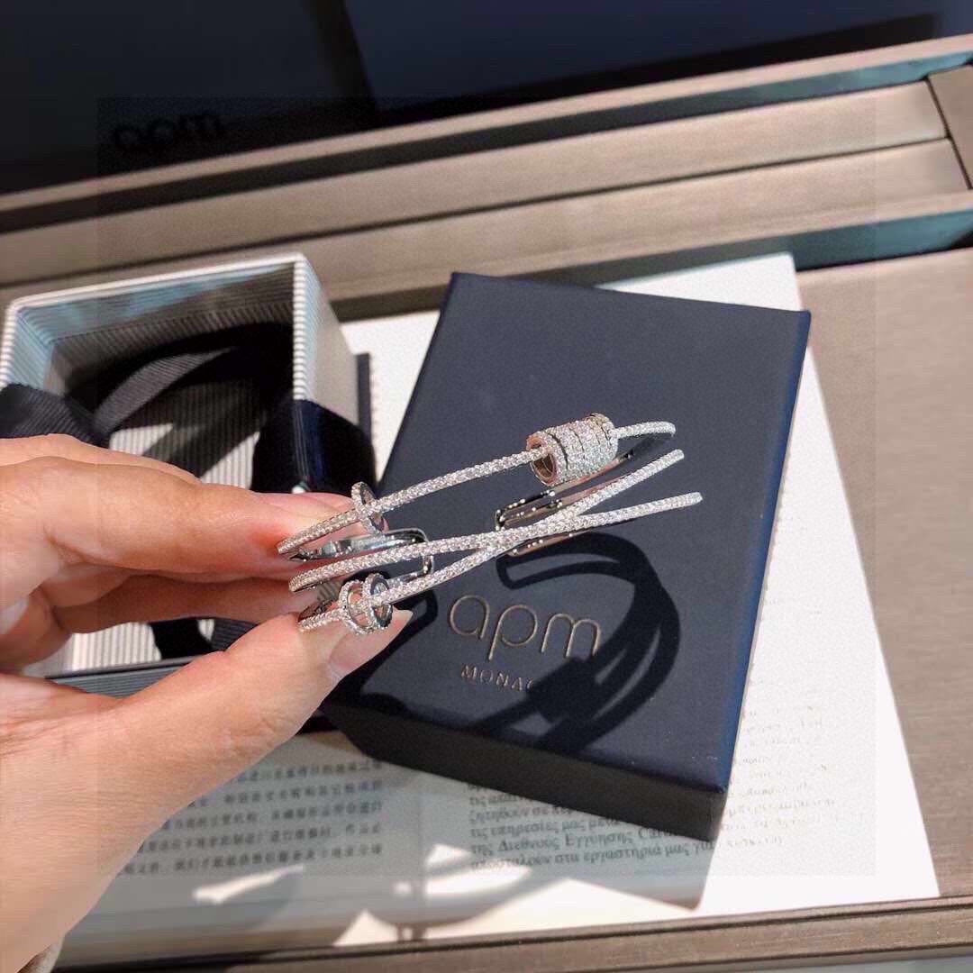 Multi-Ring Open Bangle in Silver-Tone main product view