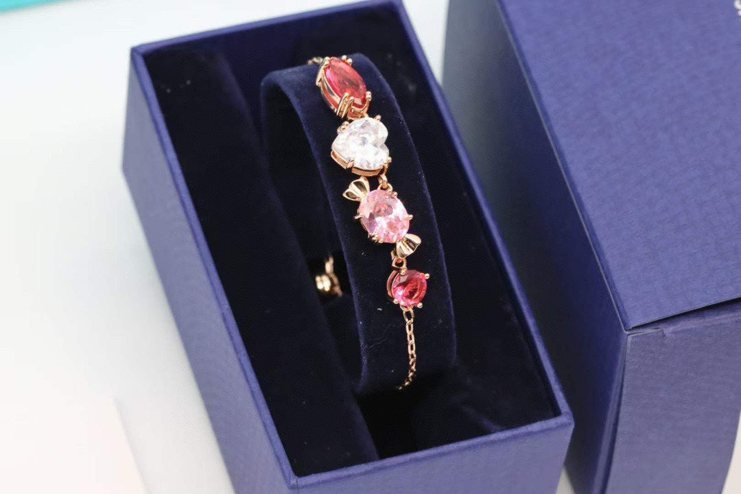Candy Adjustable Bracelet in Polished Metal-Tone close-up detail