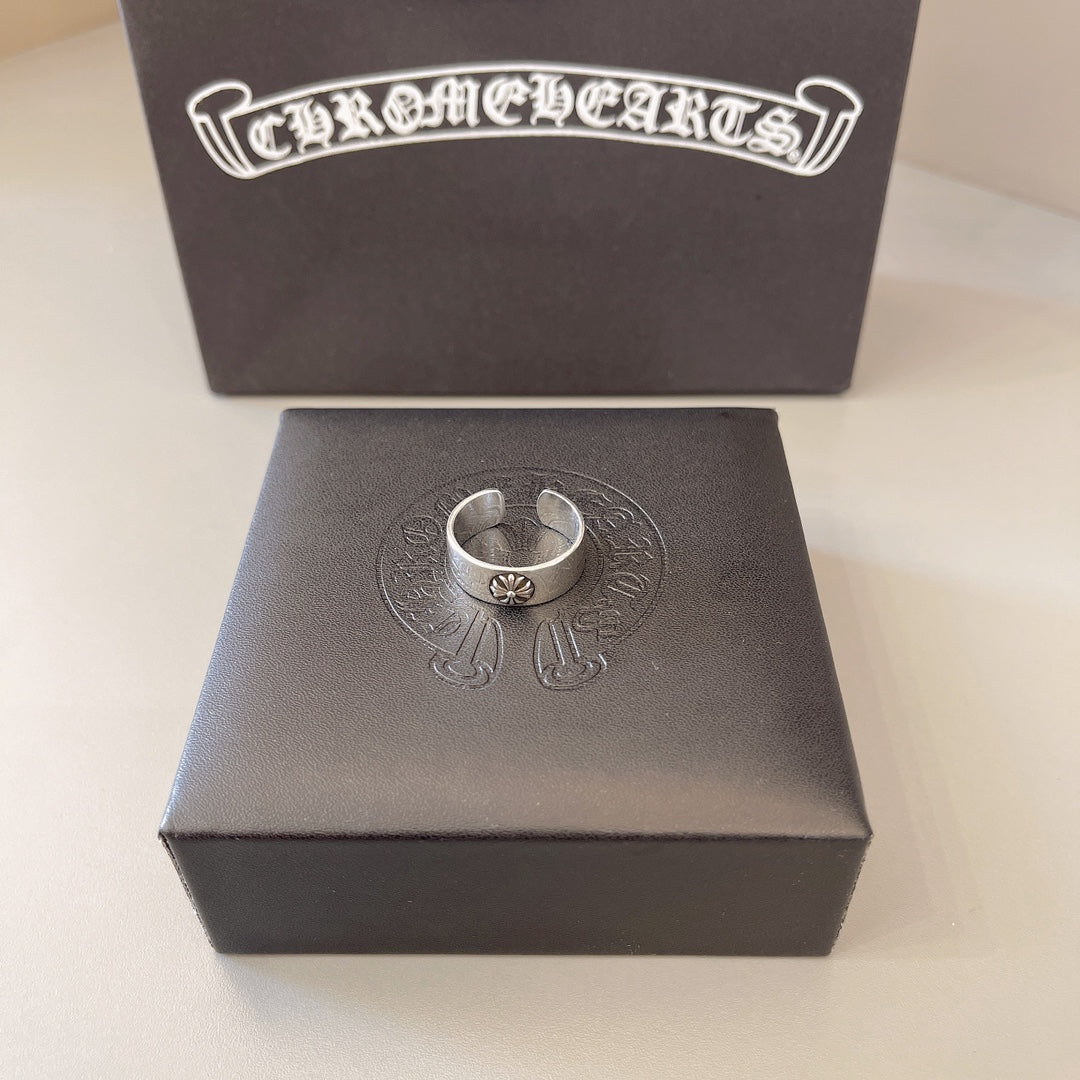 Gothic Emblem Statement Ring in Metal-Tone – Design 05 main product view