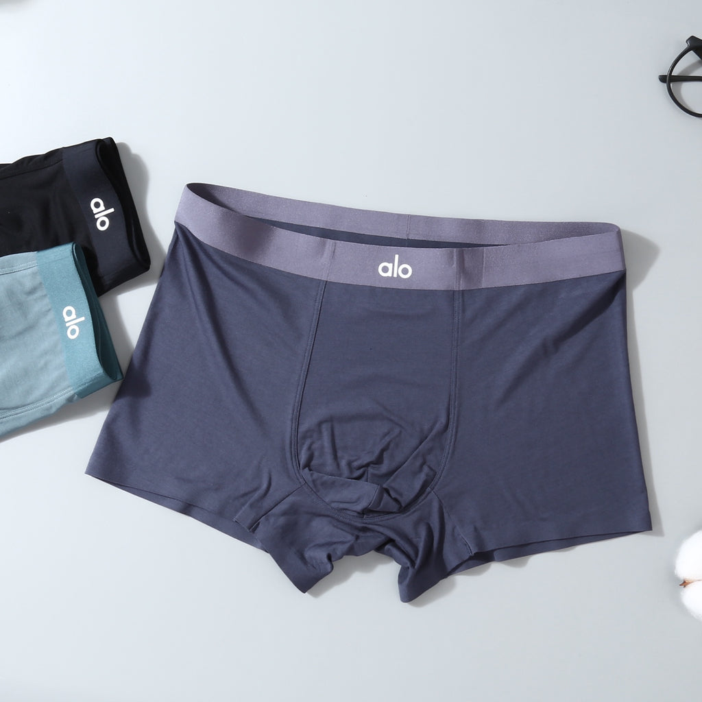 Alo Tonal Logo Details Men's Boxer Briefs - 3-Piece Box