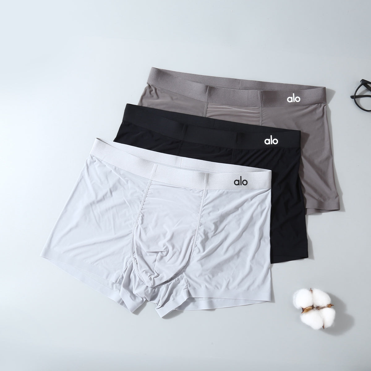 Alo Ice-Silk Men's Boxer Briefs - 3-Piece Box