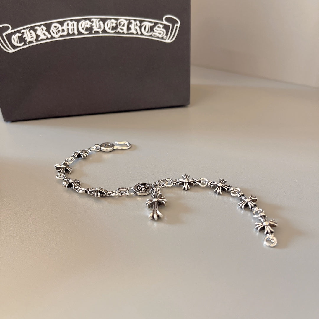 Gothic Emblem Statement Bracelet in Metal-Tone – Design 10 side detail