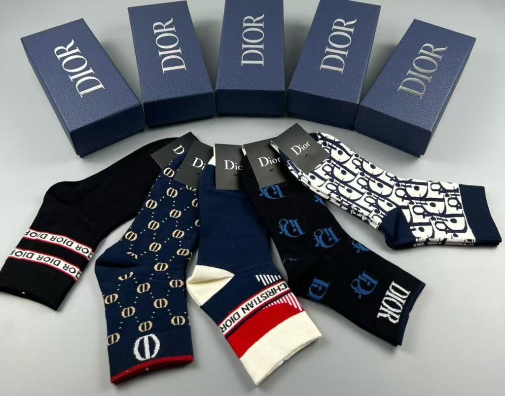 Dior Short Socks - 5-Pair Pack