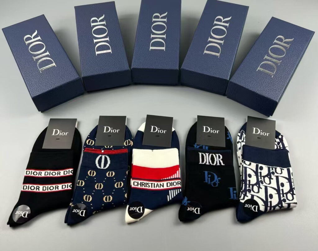 Dior Short Socks - 5-Pair Pack