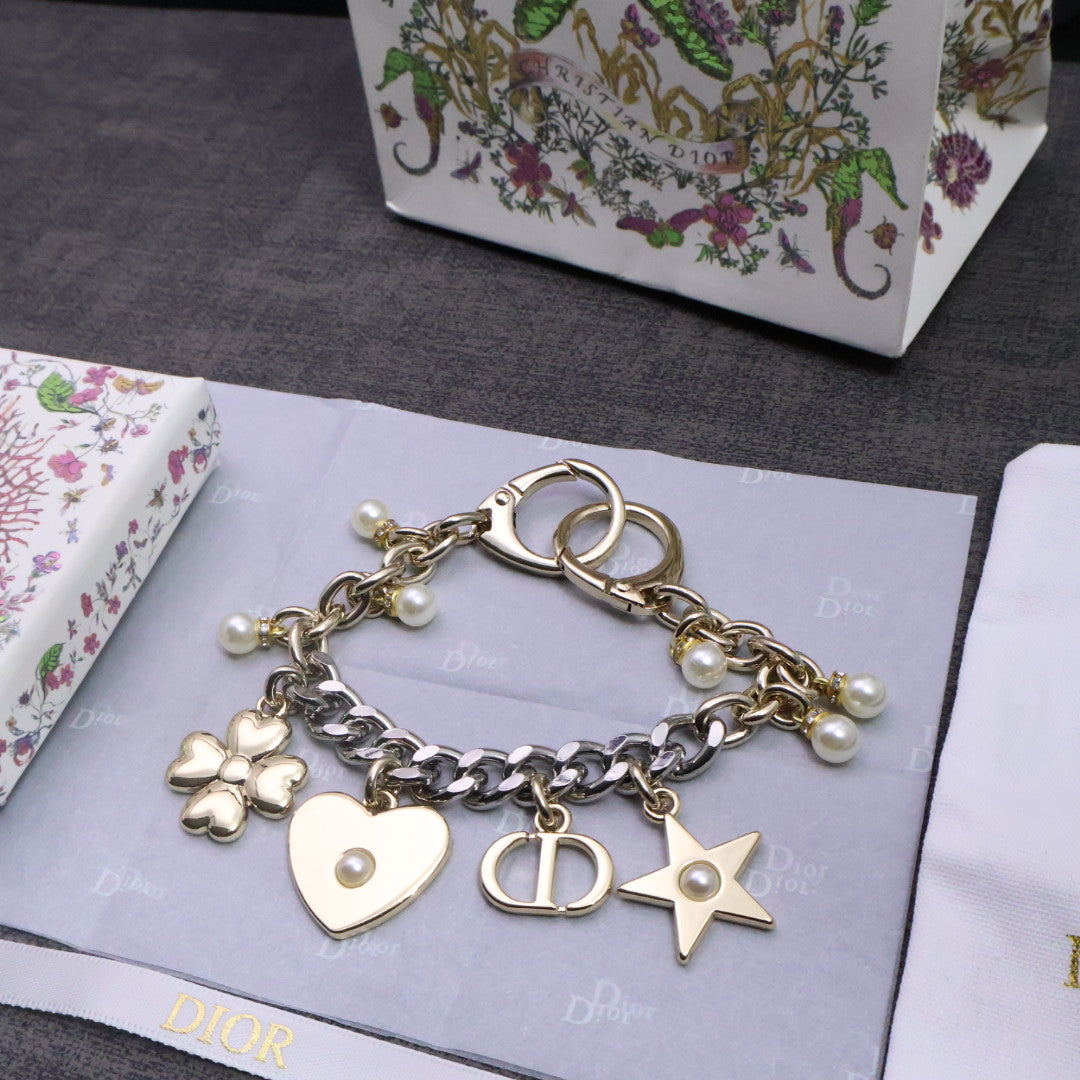 Heart Motif Jewelry Accessory in Gold-Tone front view