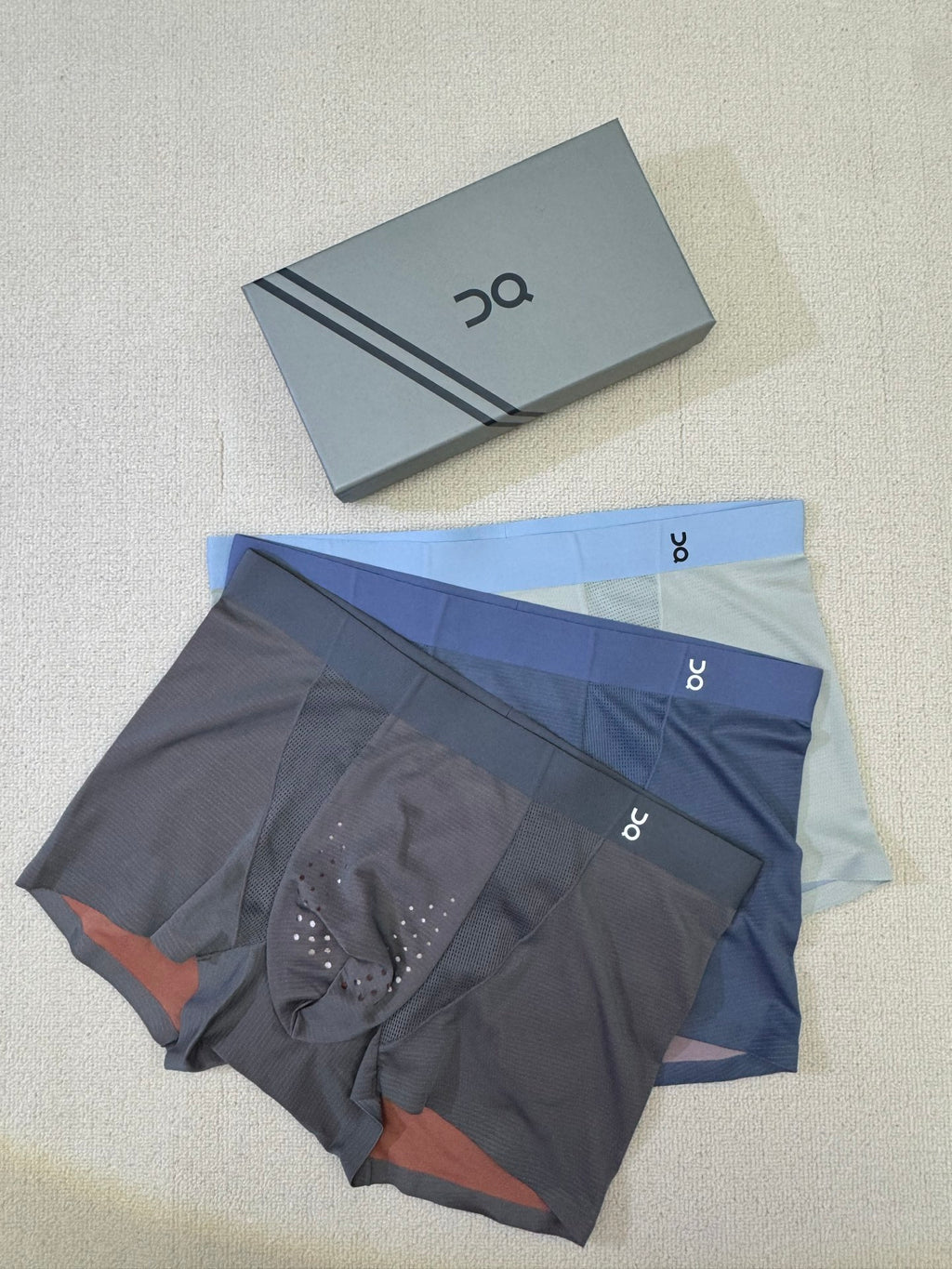 Nylon Blend Men's Boxer Briefs - 3-Piece Box