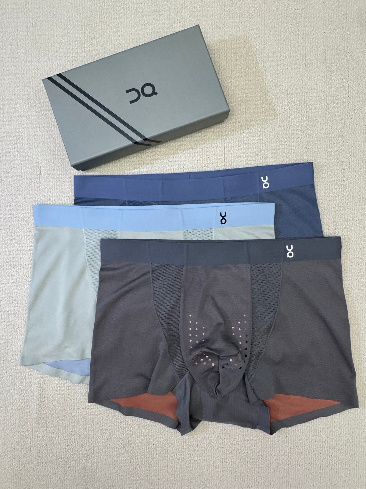 Nylon Blend Men's Boxer Briefs - 3-Piece Box