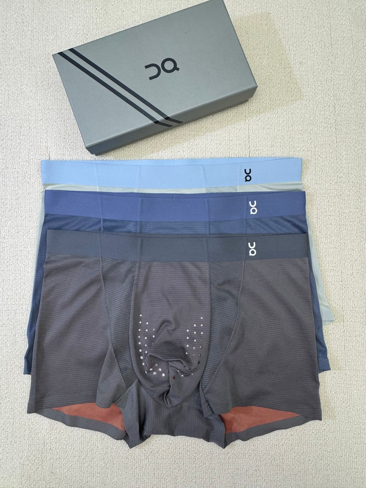 Nylon Blend Men's Boxer Briefs - 3-Piece Box