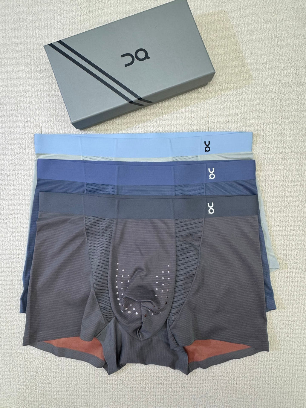 Nylon Blend Men's Boxer Briefs - 3-Piece Box