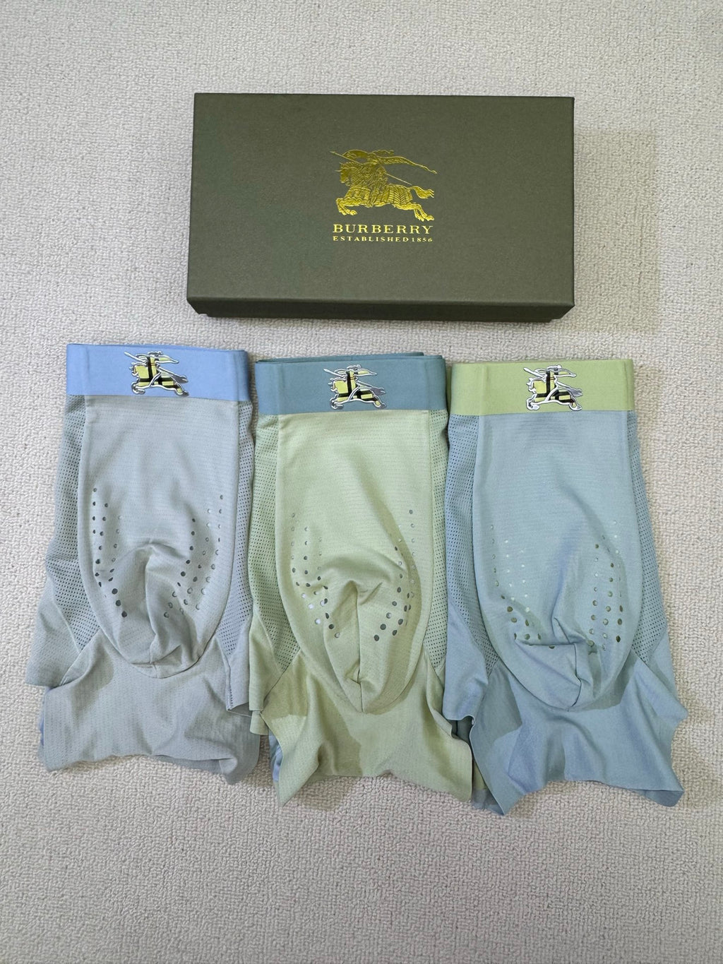 Burberry Nylon Blend Men's Boxer Briefs - 3-Piece Box
