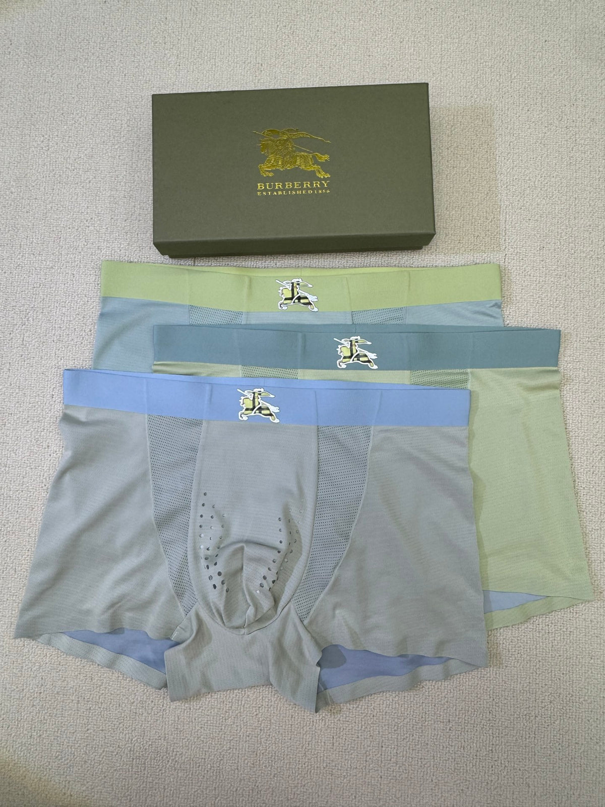 Burberry Nylon Blend Men's Boxer Briefs - 3-Piece Box