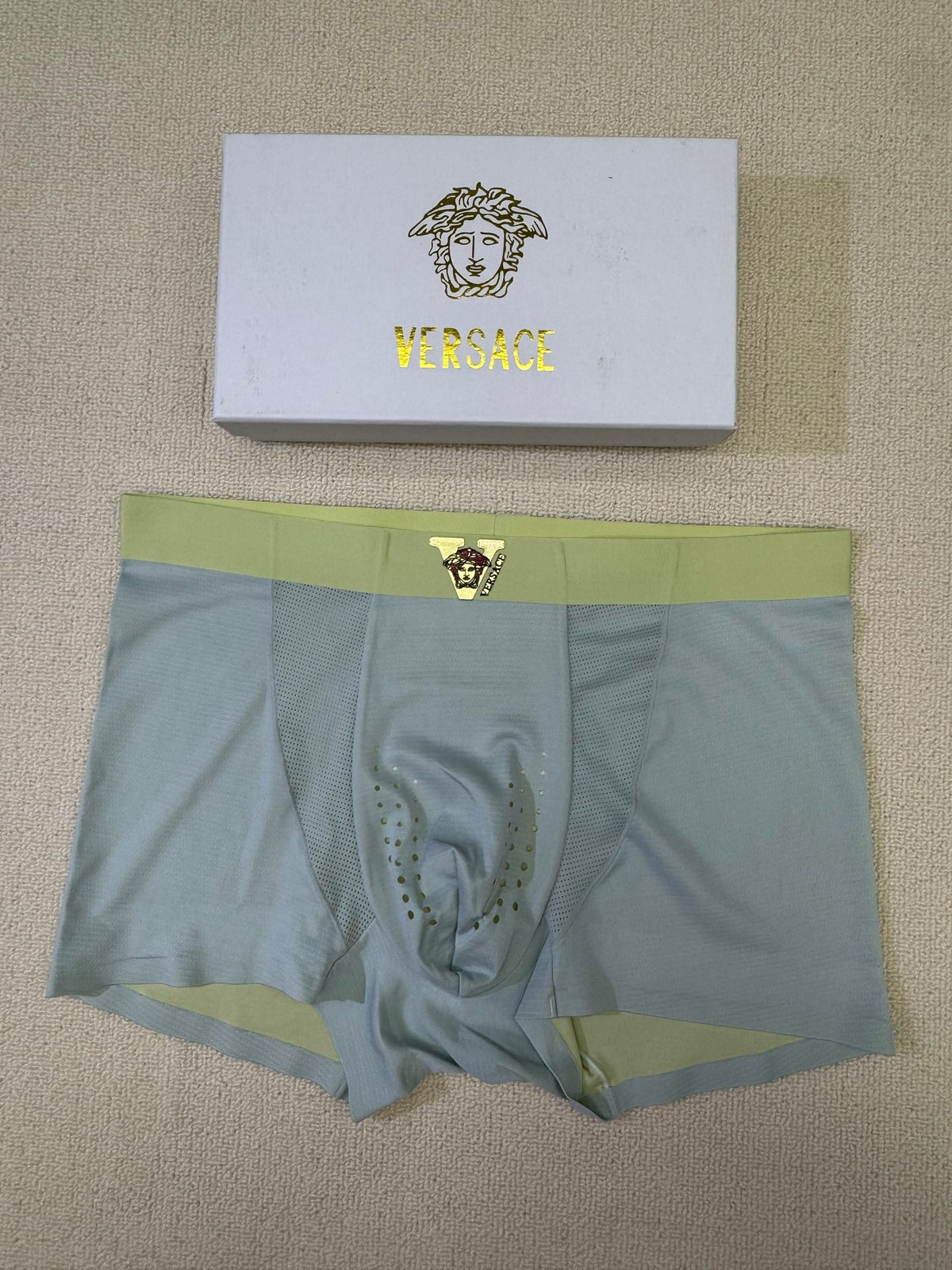 Versace Nylon Blend Men's Boxer Briefs - 3-Piece Box