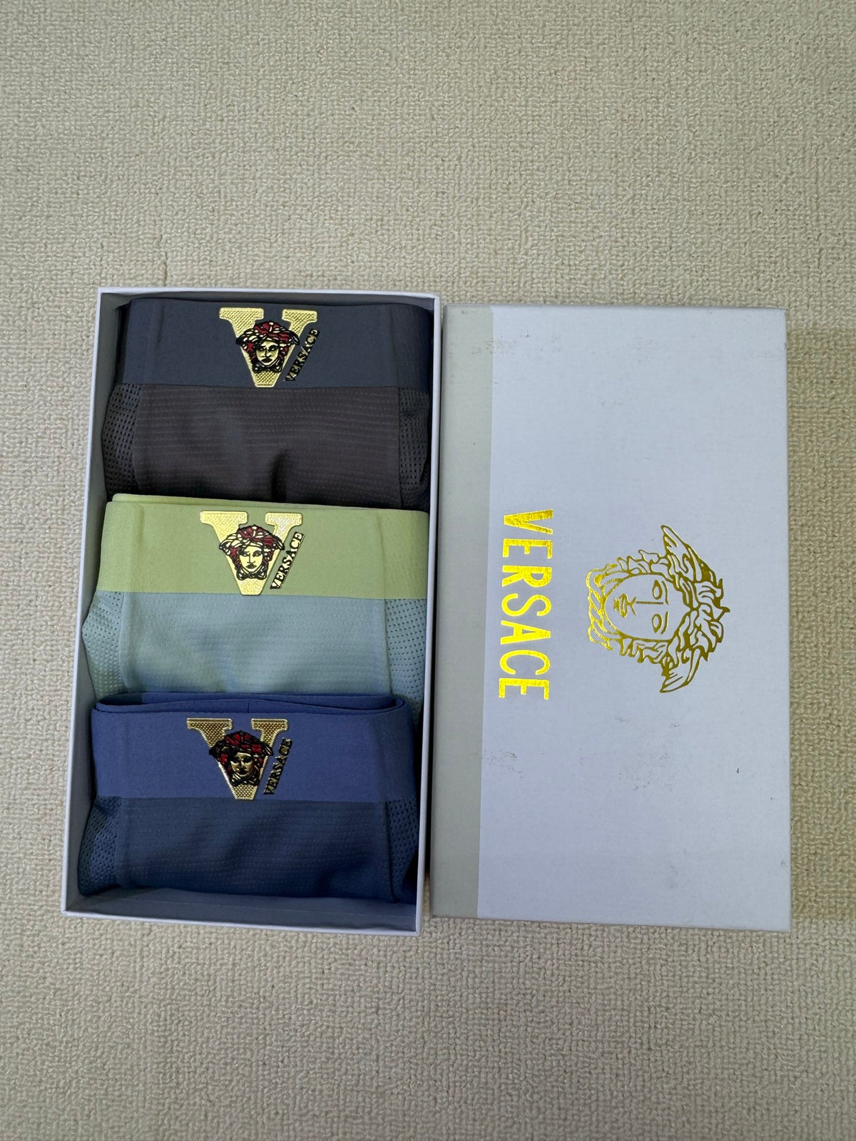 Nylon Blend Men's Boxer Briefs - 3-Piece Box