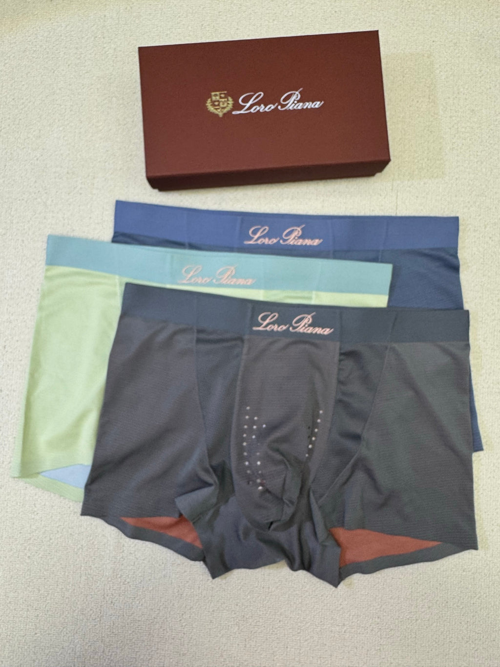 Nylon Blend Men's Boxer Briefs - 3-Piece Box