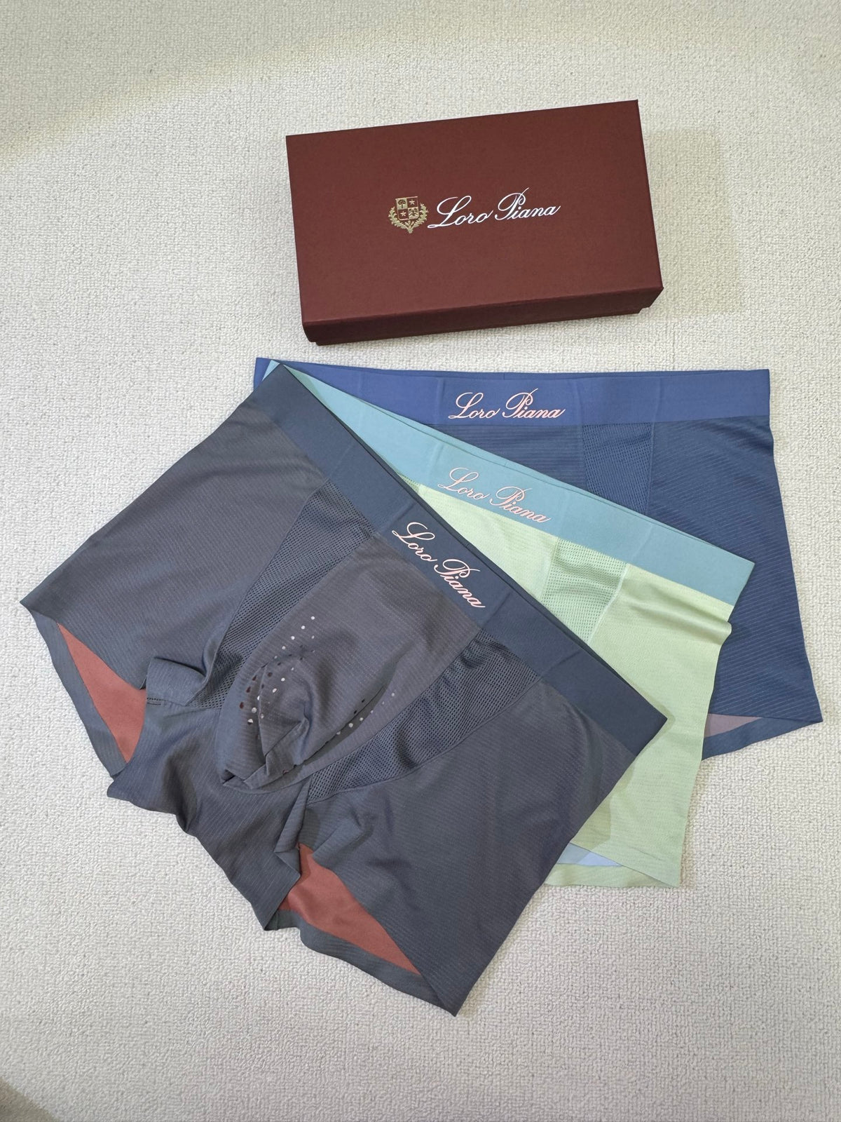 Nylon Blend Men's Boxer Briefs - 3-Piece Box