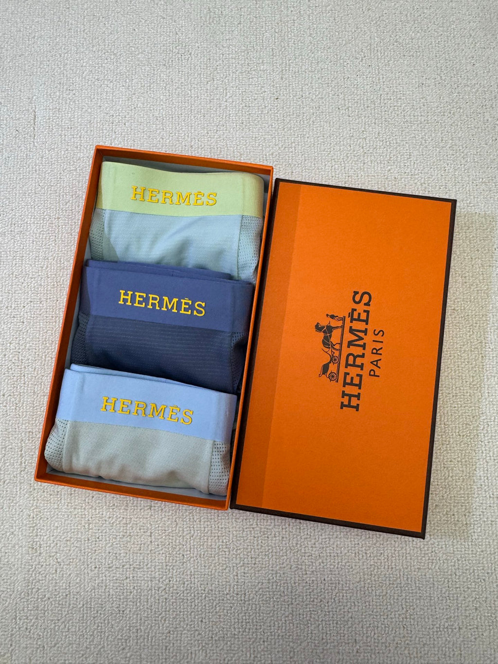 Hermes Men's Boxer Briefs - 3-Piece Box