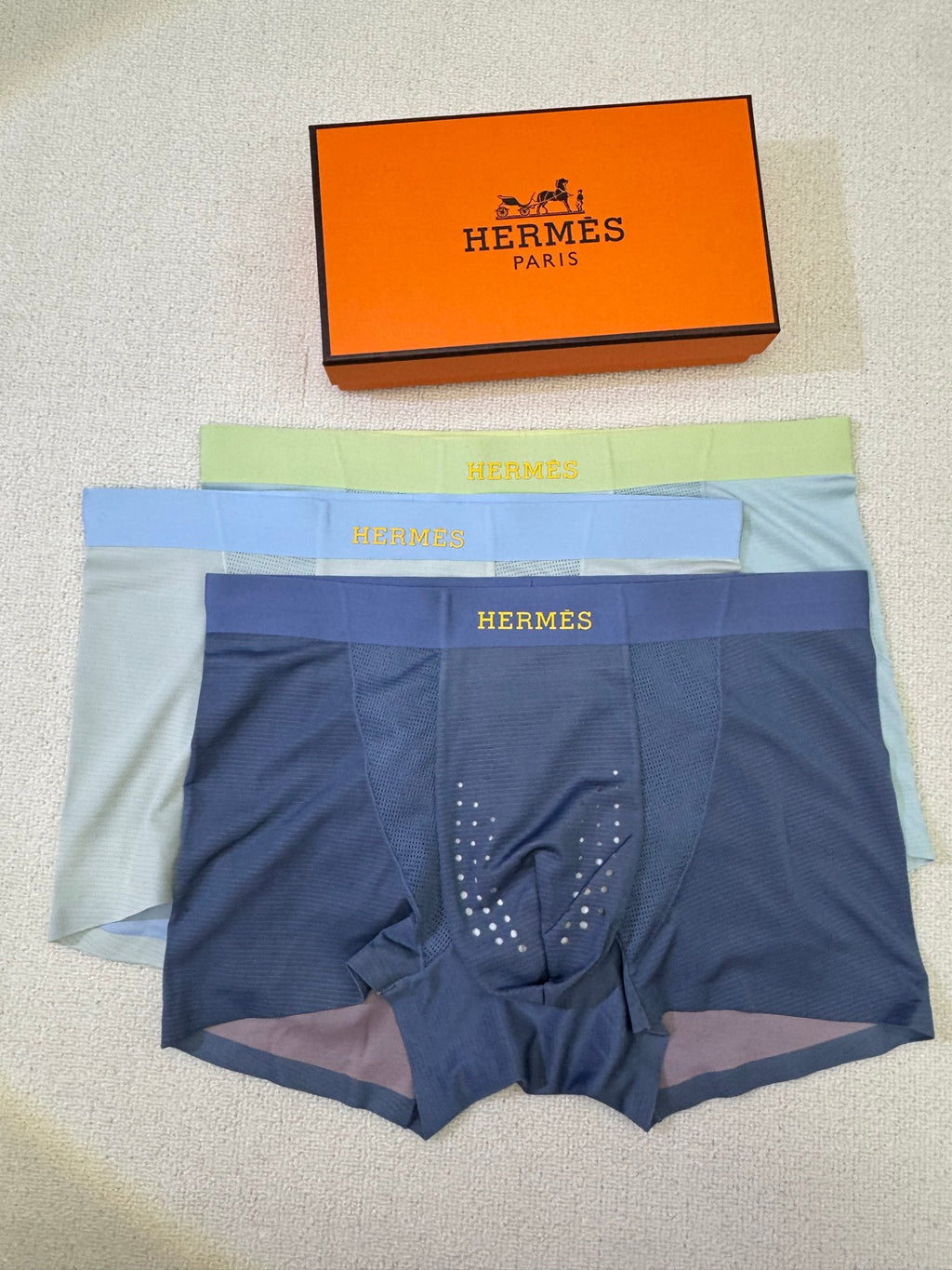 Hermes Men's Boxer Briefs - 3-Piece Box