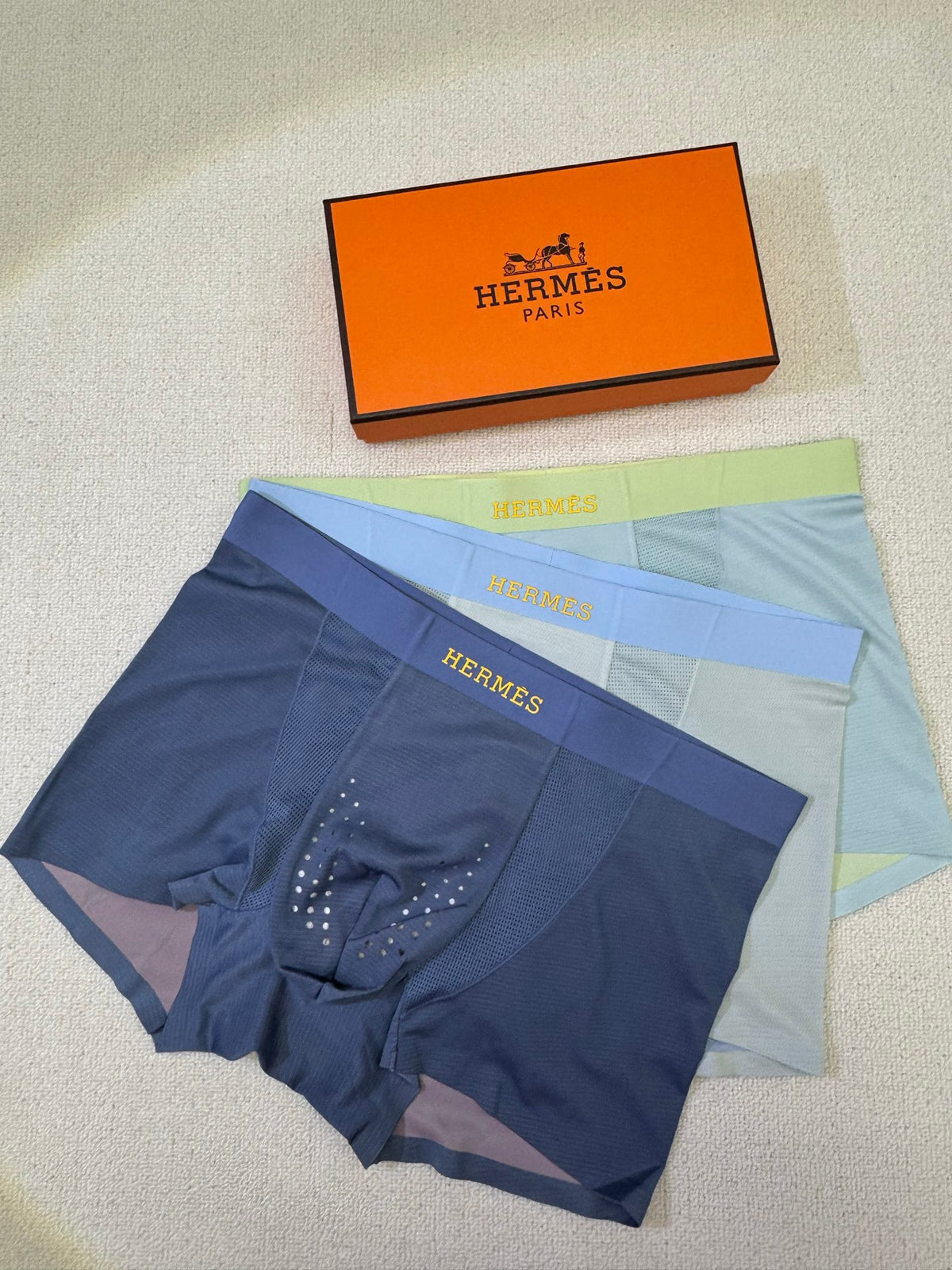 Hermes Men's Boxer Briefs - 3-Piece Box