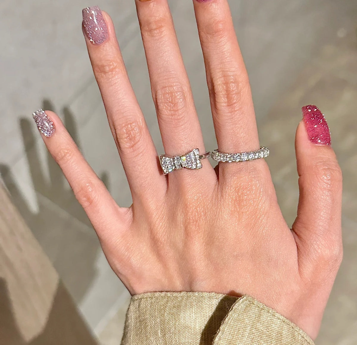 Bow Statement Ring in Gold-Tone styled product view