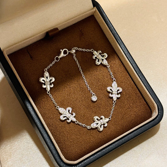 Gothic Emblem Statement Bracelet in Antique Silver-Tone – Design 02 main product view
